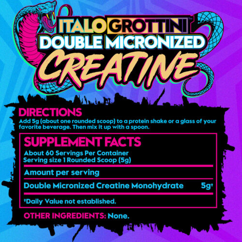 CREATINA DOBLEMENTE MICRONIZADA 100% AMERICANA 300g 60 PORCIONES - Imagen 6