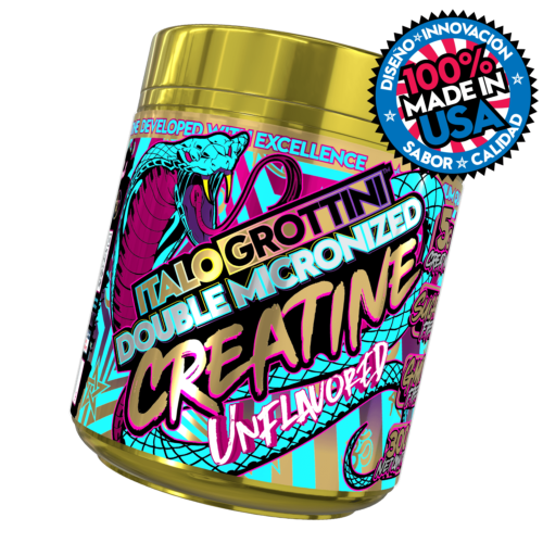CREATINA DOBLEMENTE MICRONIZADA 100% AMERICANA 300g 60 PORCIONES
